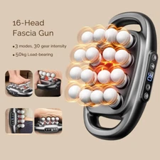 Massage Gun 16-Heads Upgraded Deep Tissue Electric Massager Relieve Muscle Pain