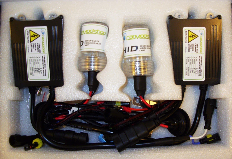 55W 9006 HB4 HIR1 9011 Xenon HID Conversion Kit Slim Ballast Headlight Bulbs - Image 2 of 3