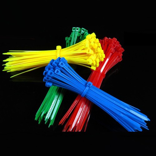 100Pcs Coloured Cable Ties Nylon Zip Tie Wraps Strong Long Wide Tie Straps 29AU - Picture 3 of 20