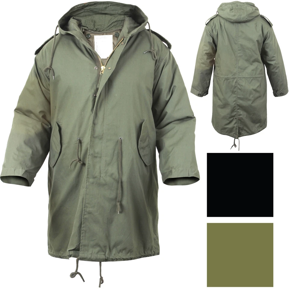 Military M-51 Fishtail Parka Hooded Army Field Winter Jacket Long Tail Trench - Image 1 of 1