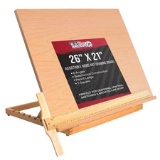 Extra Large Adjustable Wood Artist Drawing & Sketching Board