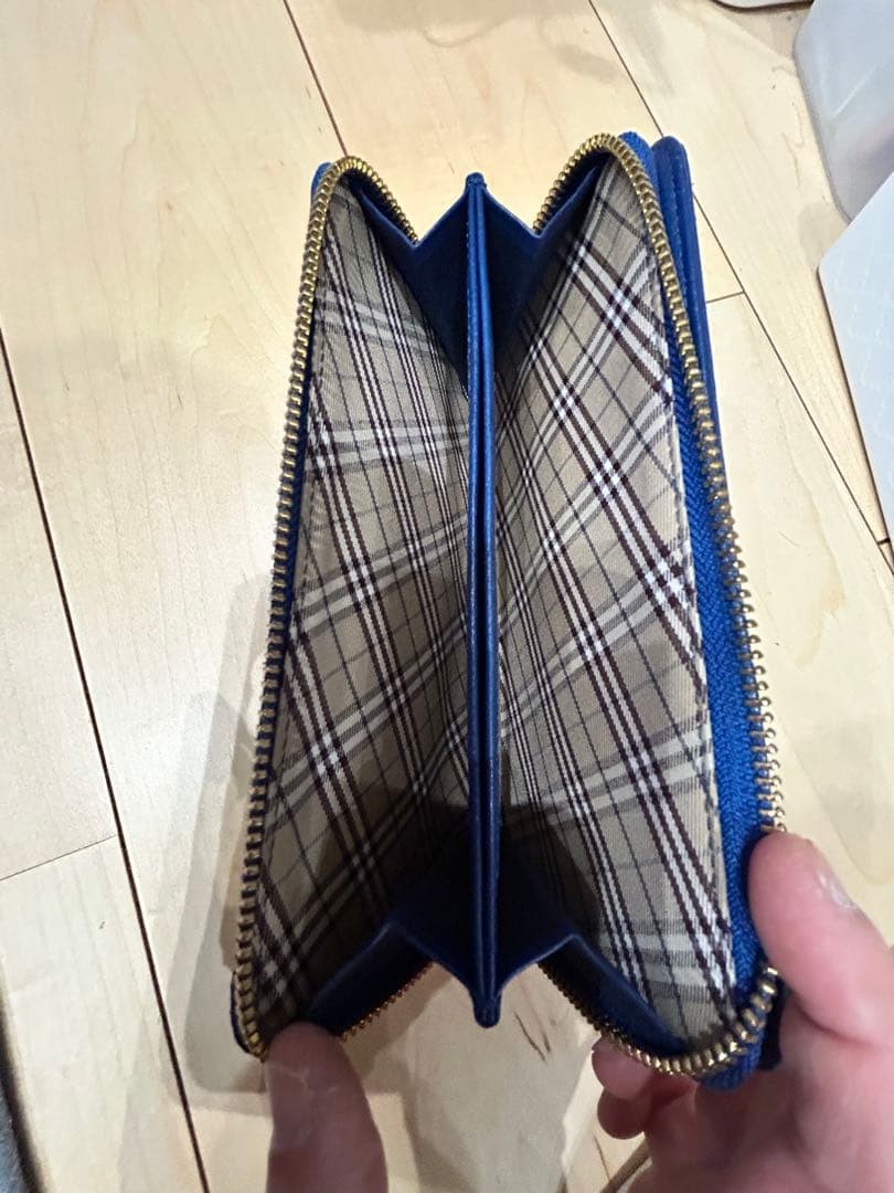 り*う様 [北6100] BURBERRY BLUE LABEL 長財布 バーバ Burberry Blue Label Long Wallet Women Wallet Accessory Original