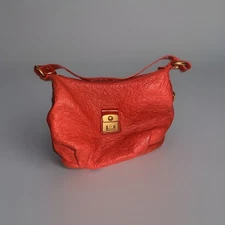 Luxurious Marc Jacobs red embossed letters bag/purse leather feels expensive