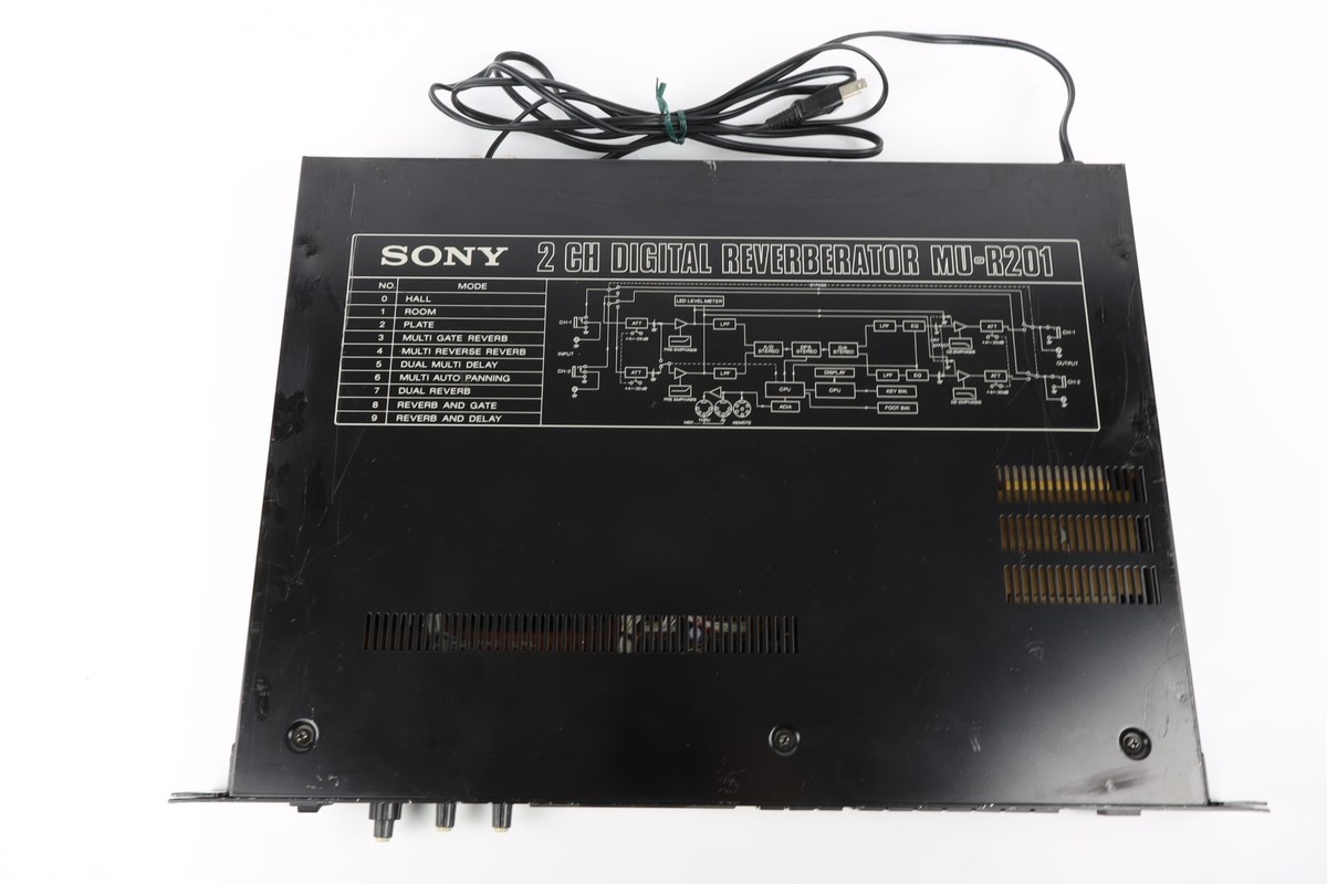 Sony MU-R201 SDR-1000 2Channel Digital Reverberator Vintage New