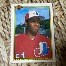 Bowman 1990 #108 Mel Rojas Montreal Expos MLB Baseball Card Rookie. rookie card picture