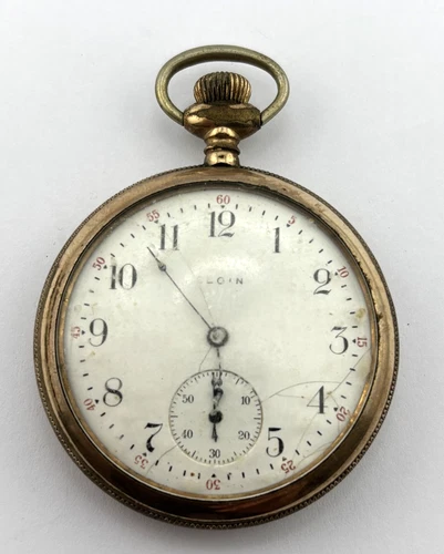 Elgin Antique Mechanical Pocket Watch 7J  16s  Gr.291   13192452  NON-WORKING