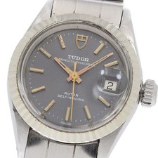 TUDOR Princess Oyster Date 92414 WG bezel Gray Dial Automatic Ladies 949684
