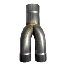 Y-PIPE 3.5" I.D INLET TO DUAL 3" I.D OUTLET TIG WELDED/U.S.A