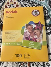 Kodak 8.5 x 11 Gloss Photo Paper 100 Sheet Pack NEW 