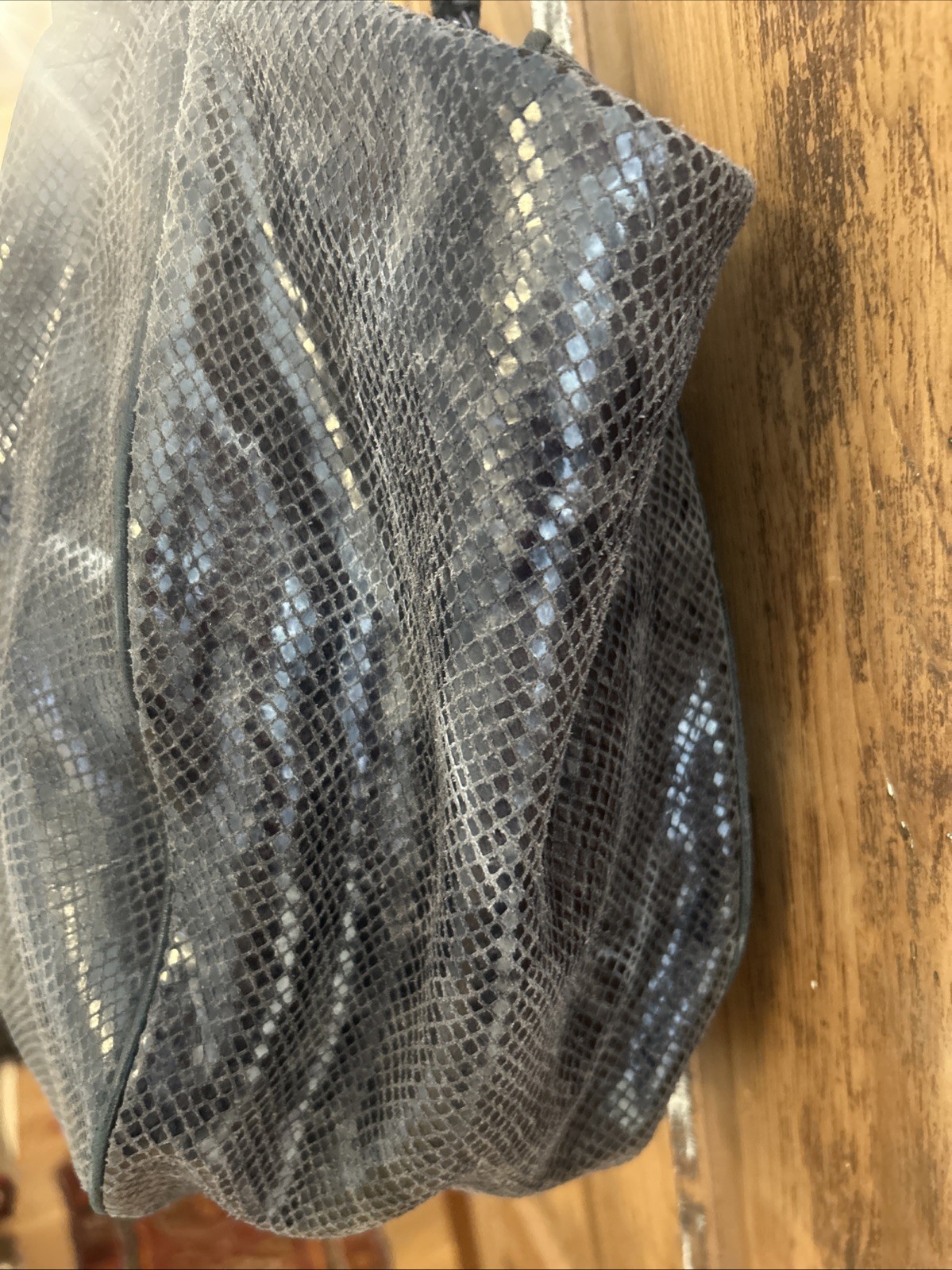 Elite Tahari Python Snakeskin Large Shoulder Purs… - image 5