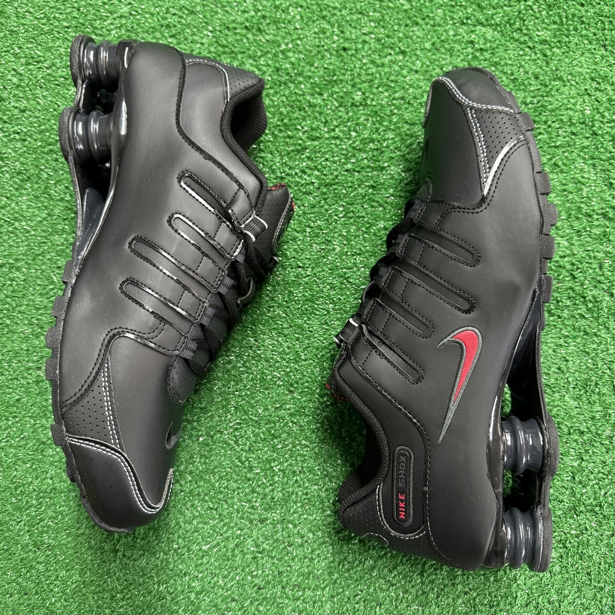 Size 9.5 - Nike Shox NZ Black Varsity Red for sale online | eBay