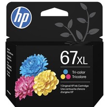 HP 67XL Tri-Color High-Yield Cartridge, Brand New/Open Box