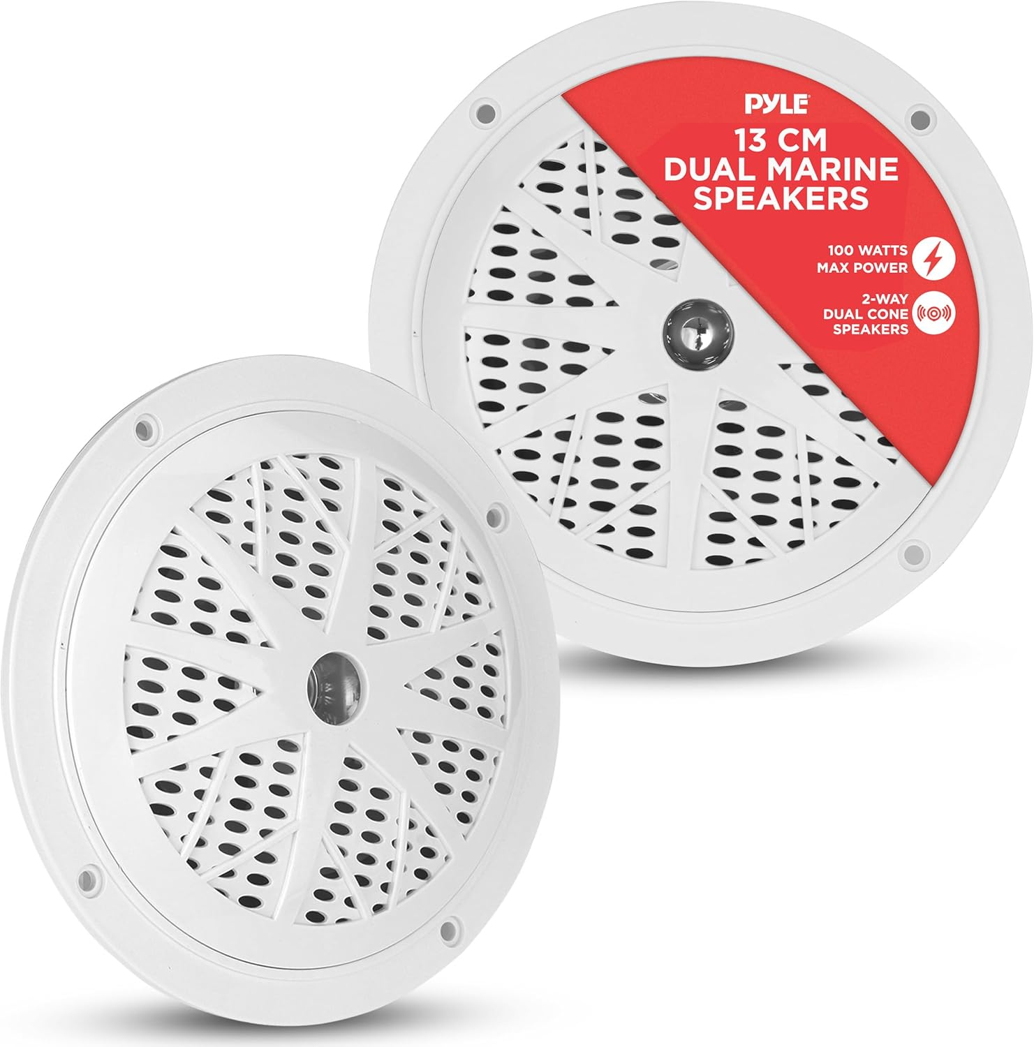Waterproof Marine Speakers 13.34 Cm– 2-Way Weather-Resistant Outdoor Stereo Spea