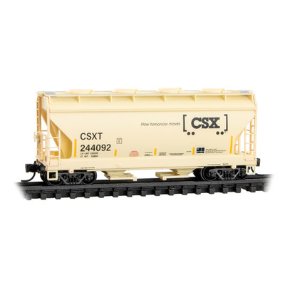 Micro-Trains MTL N 09200650 CSX Transportation CSXT 2-Bay Covered Hopper Freight