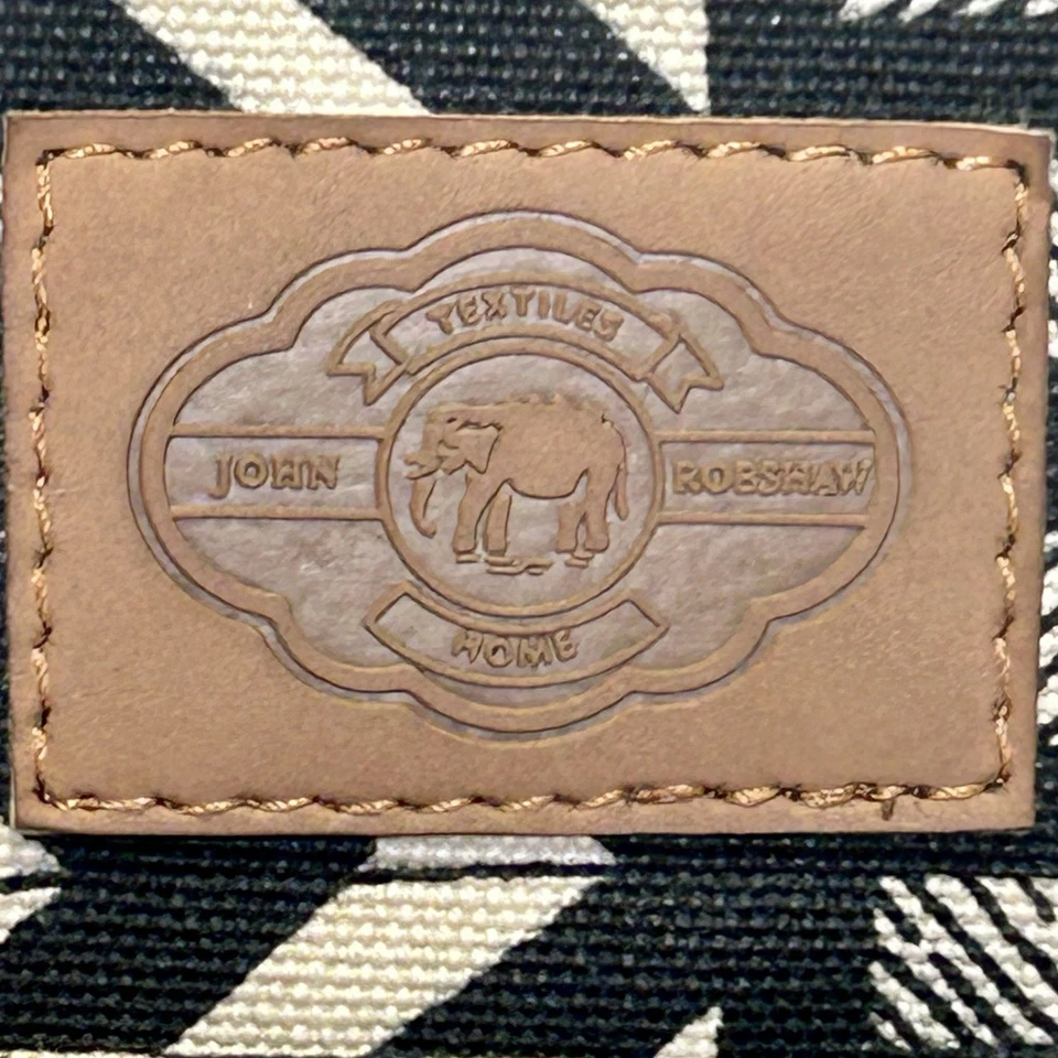 JOHN ROBSHAW 便携式电脑包/套纺织品家用黑色/米色 11 英寸高 x 15.5 英寸宽 x 1 英寸D 全新 — 第 2/4 张图片