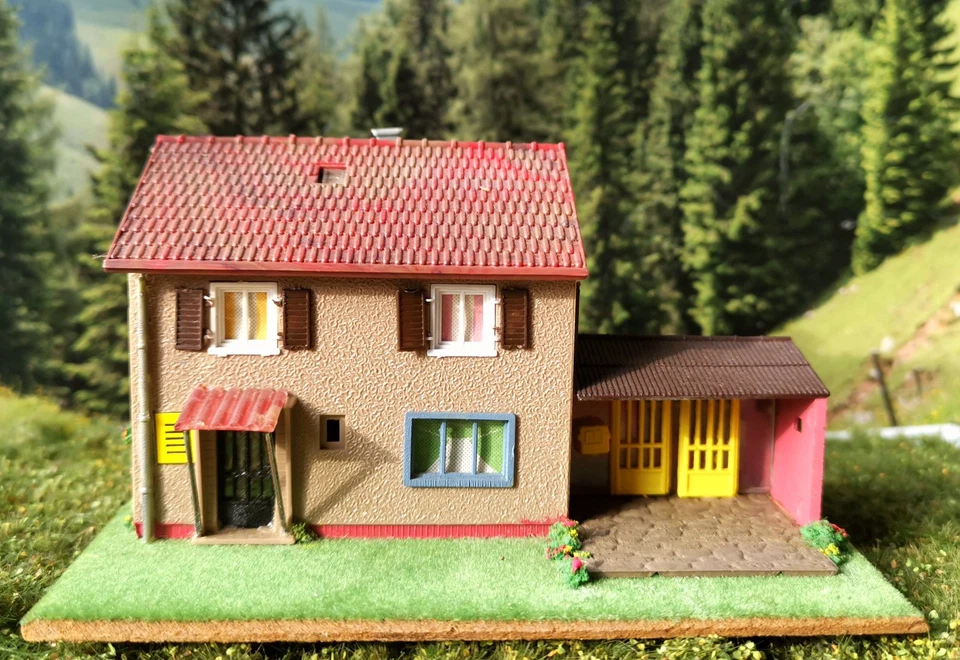 Wiad H0 Holz Plastik 1061 Post Postamt Haus alt antik 50er Jahre - Bild 2 von 4