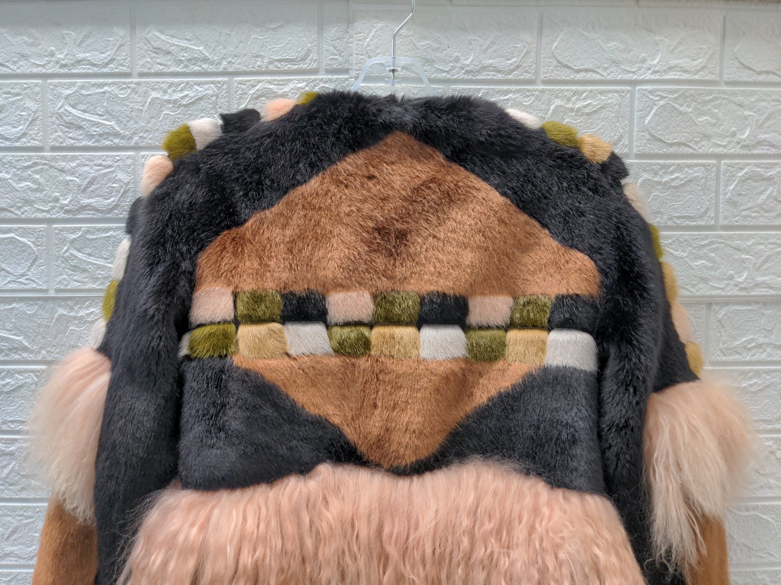 Pre-owned Alexis Kotto Faux Fur Jacket Sz M