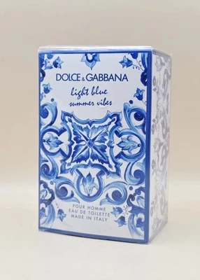 Dolce & Gabbana Light Blue Summer Vibes Pour Homme Eau de Toilette 125ml *NEU* - Bild 1 von 3