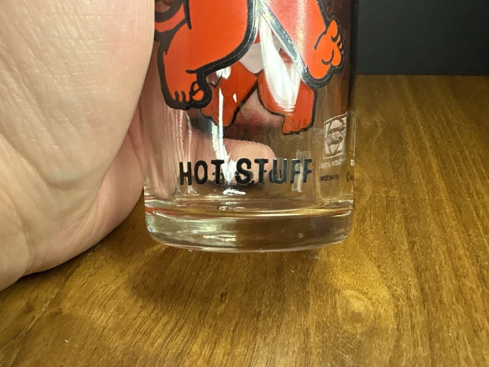 Hot Stuff Pepsi Collector Series Vintage 1970s Harvey Cartoons Glass - Image 2 of 4