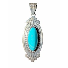 Vintage Kimpero Signed 925 Turquoise pendant