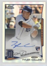 2014 Topps Chrome Image Variation Refractor Rookie /499 Tyler Collins Auto 0v1