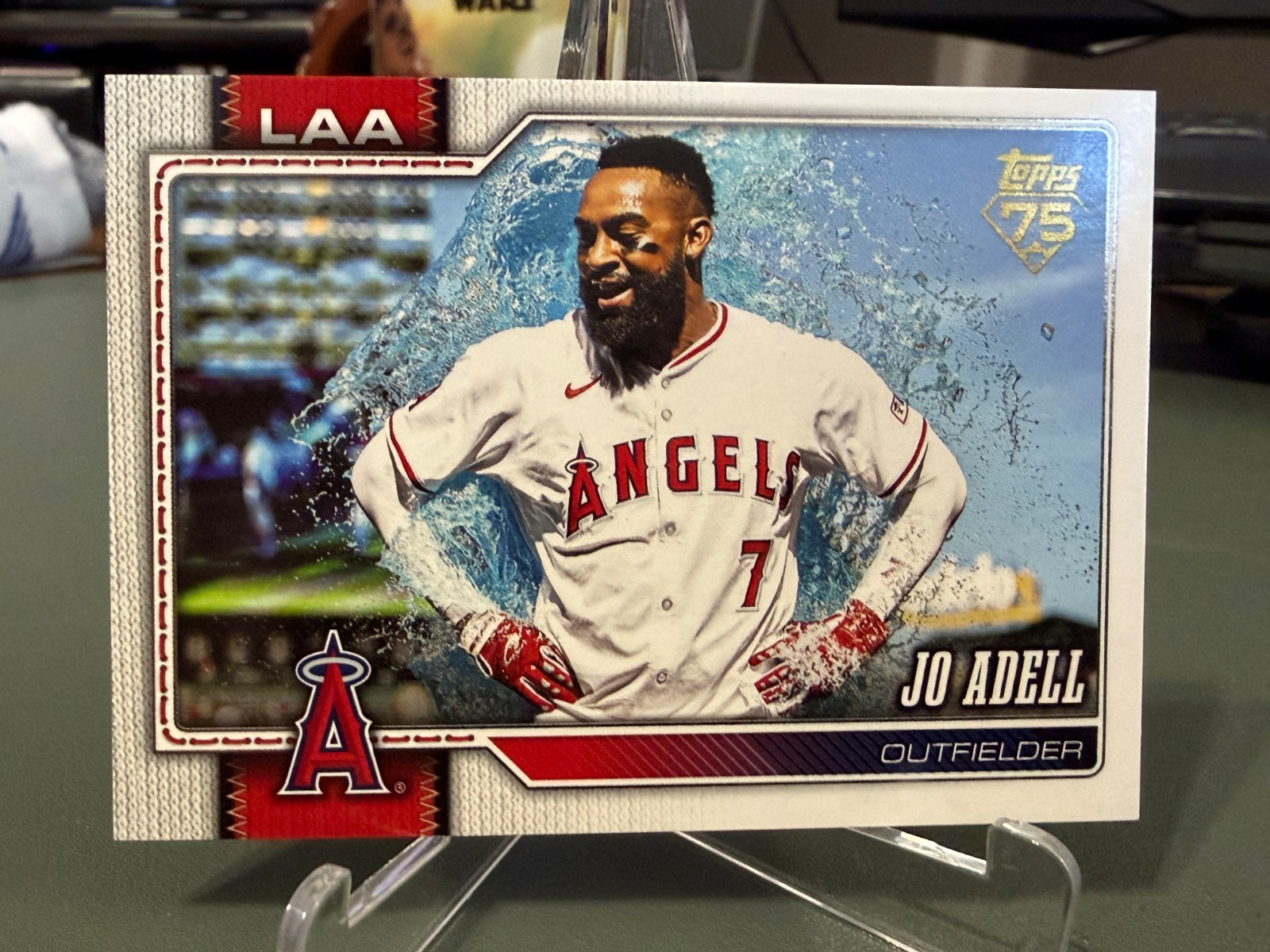 2026 Topps Series 1 Jo Adell Golden Mirror SSP Image Variation #139 Angels