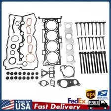 Engine Full Gasket Seal Kit w/ Head Bolt For 16-20 Hyundai Kia Optima 2.4L G4KJ