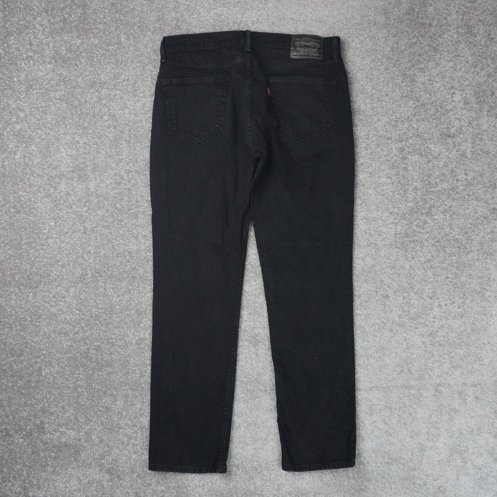 Levi's Mens Straight Leg Slight Taper 34x30 Dark Wash Black Denim Jeans thumbnail 2