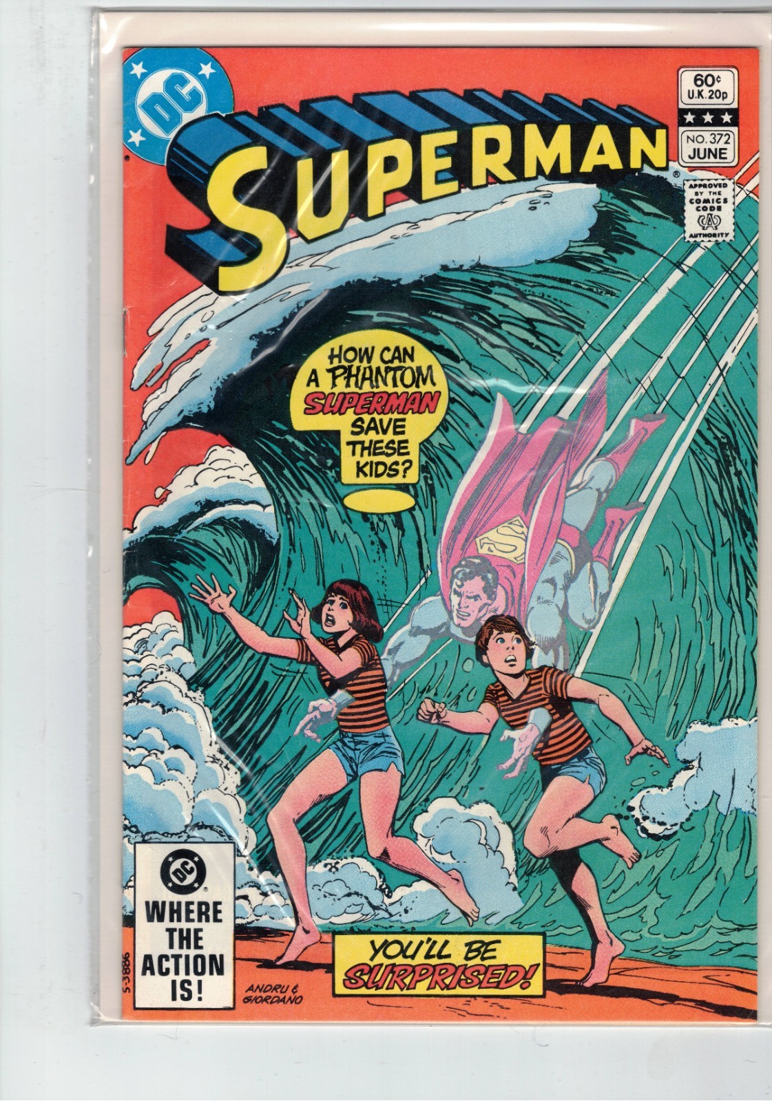 Superman #372 DC Comics 1982 Curt Swan High Grade