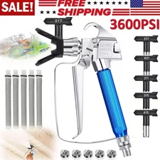 3600PSI Airless Paint Spray Gun with 517 Tip Nozzle Guard For Wagner Sprayers