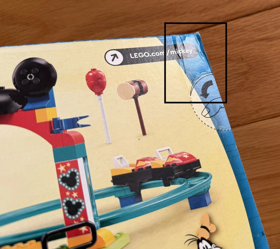 RARE LEGO 10778 Disney Mickey, Minnie and Goofy's Fairground Fun New  Sealed Box - Image 3 of 4