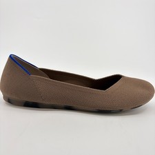 Rothy's The Flat Womens Size 7.5 Brown Casual Classic Slip On Ballet Flats Shoes