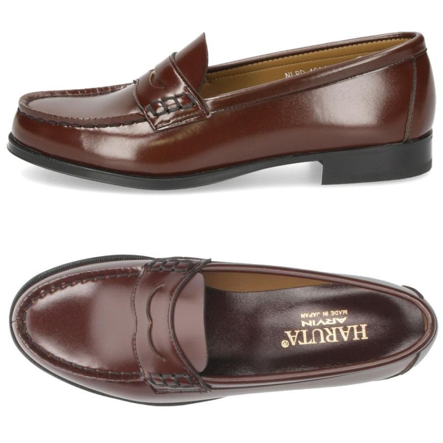 HARUTA siiilon loafers ダークブラウン シーロン×ハルタ“星降る夜に彷徨う猫”モチーフのローファー、煌めく