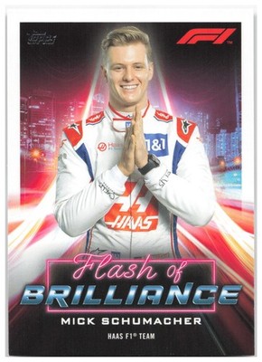 Mick Schumacher 2022 Topps Formula 1 Flash of Brilliance FOB-MS NM