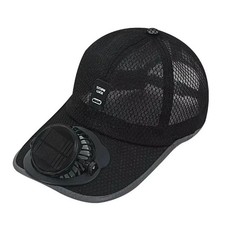 Outdoor Solar Fan Cap With USB Charging - 3-Speed Cooling Hat For Fishing Beach