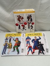 Lot Of 3 McCall s/Simplicity Kids 3-8 SewPattern Uncut Costumes M7002 M7214 1477