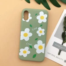 Color: Green, Model: IPhone8plus - Floral mobile phone case