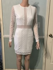 Windsor Sensual yet classy white peekaboo dress size Med