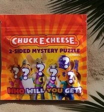Chuck E Cheese Soft Super Fun Party 2 Sided Mystery Colorful Puzzle 26 Piece New