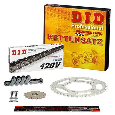 DID Kettensatz Honda Wave 110 i (JC51) O-Ring extra VERSTÄRKT Clipschloss