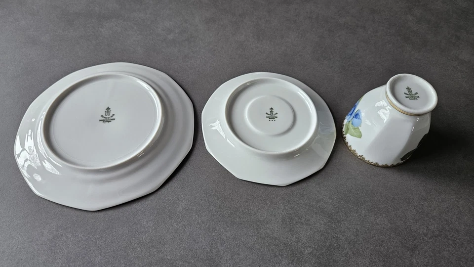 WINTERLING MARKTLEUTHEN Sammeltasse Sammelgedeck Gedeck 9tlg Rosen Goldrand NEU - Bild 3 von 4