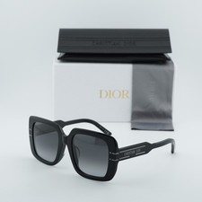 New Dior DIORSIGNATURE S11F 14A1 Shiny Black/Grey Gradient 55-21-145 Sunglasses