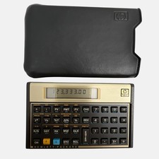 Hewlett Packard HP 12C Financial Calculator With Case Sleeve Working