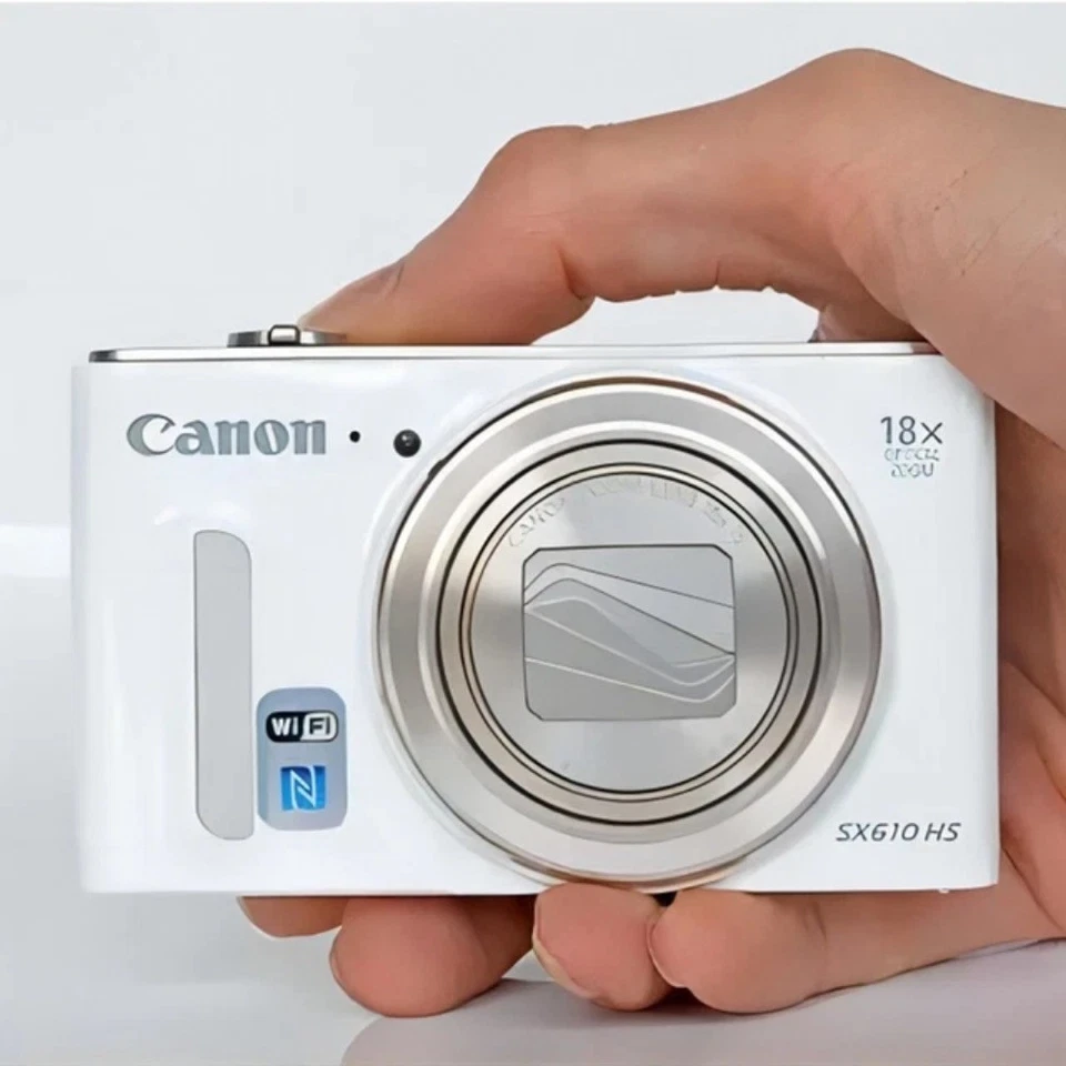Canon PowerShot SX610 HS Digitalkamera, 20,2 MP, 18-fach optischer Zoom Weiß - Bild 2 von 4