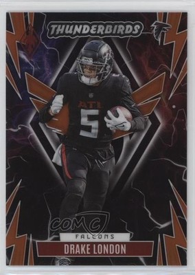 2023 Panini Phoenix Thunderbirds Orange 15/75 Drake London #TB-DL ix8
