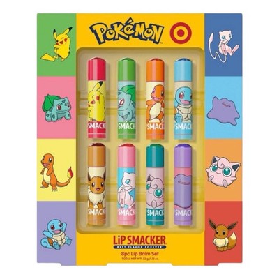 Pokemon x Target Lip Smacker 8pc Lip Balm Set Exclusive Limited Edition - NEW!