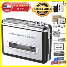 Retro Cassette to MP3 USB Converter with Software - Portable Music Solution