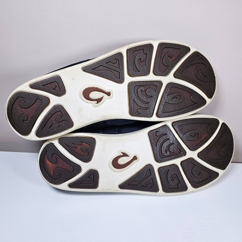 Olukai Nohea Moku Shoes Mens Size 10.5 Navy Blue White All Day No Tie - Picture 9 of 10