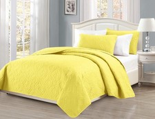 Mk Collection King/California King Over Size 118"x106" 3pc Diamond Bedspread ...