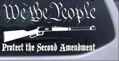 Protect Second Amendment Pro Gun Car Truck Window Laptop Decal Sticker